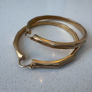 Jimmy Choo Gold Hoop Earrings